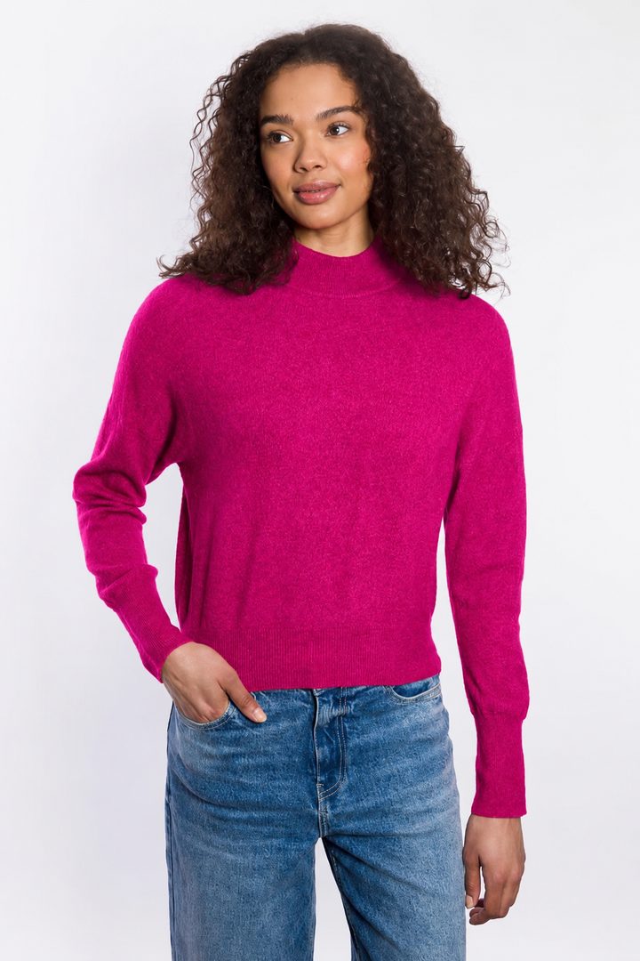 LOFTY MOCK NECK SWEATER