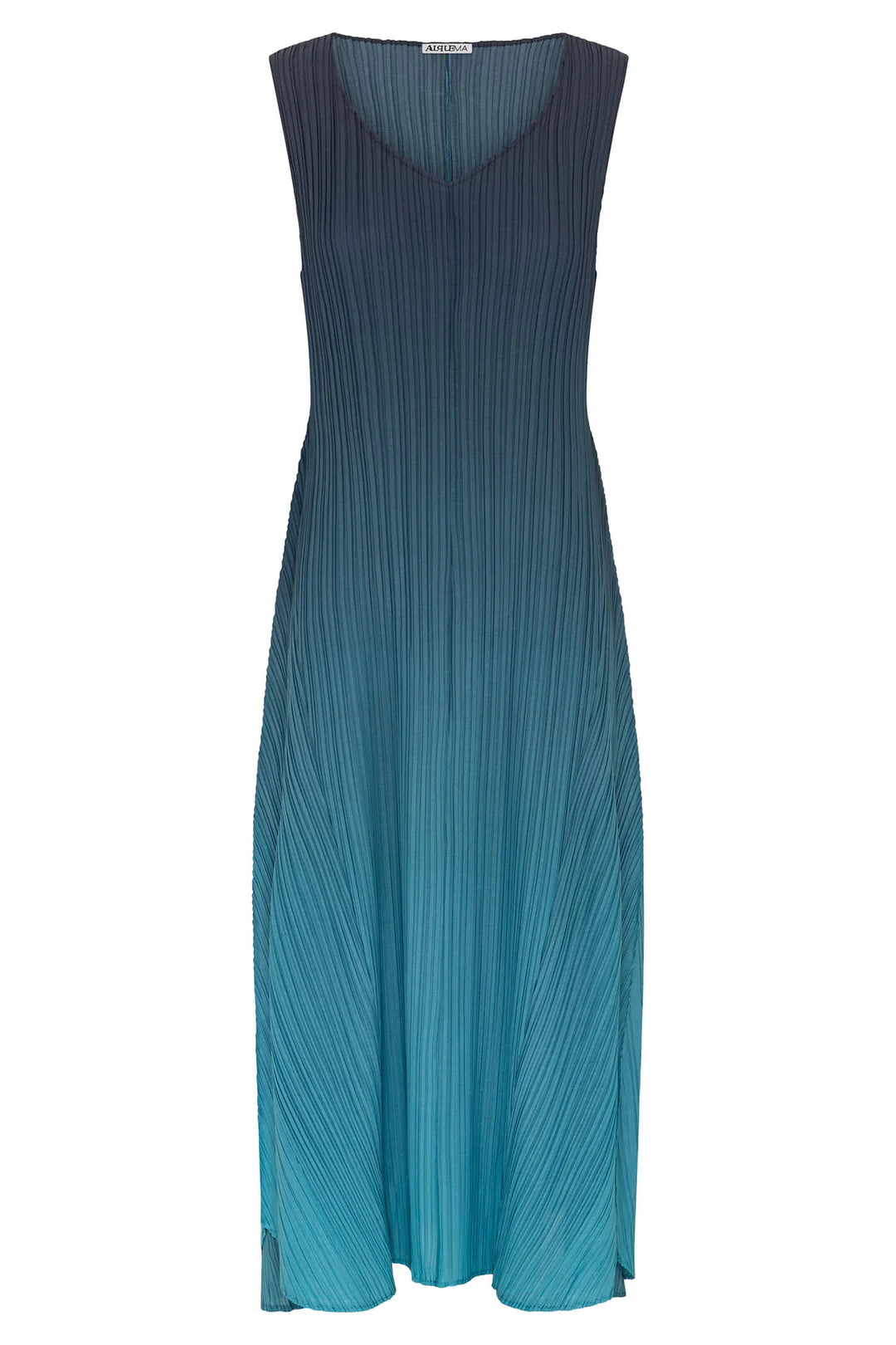 Long Estrella Dress Indigo Aqua