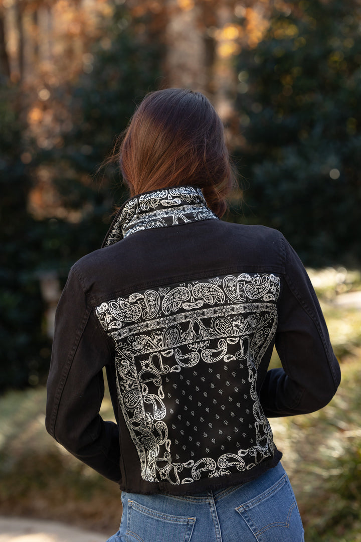 The Black Denim Jacket / Let’s Do Western / Black