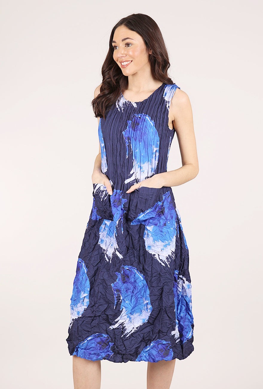 Smash Pocket Dress Blue Splash