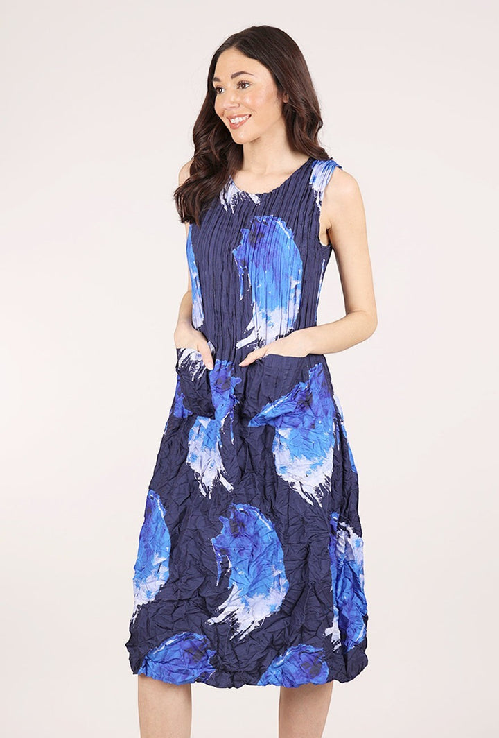 Smash Pocket Dress Blue Splash