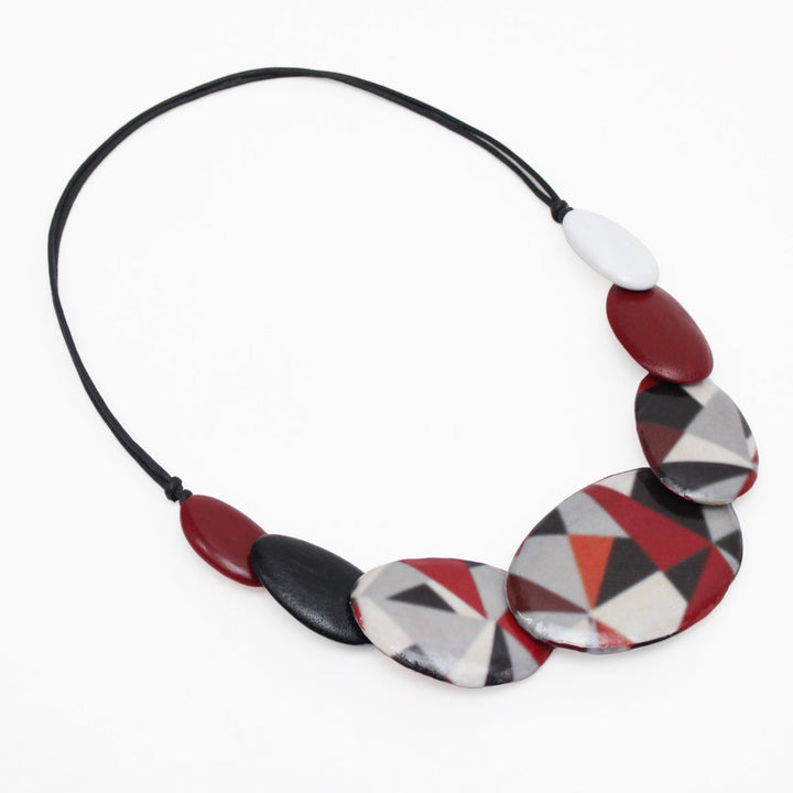 Red and Black Fallon Necklace
