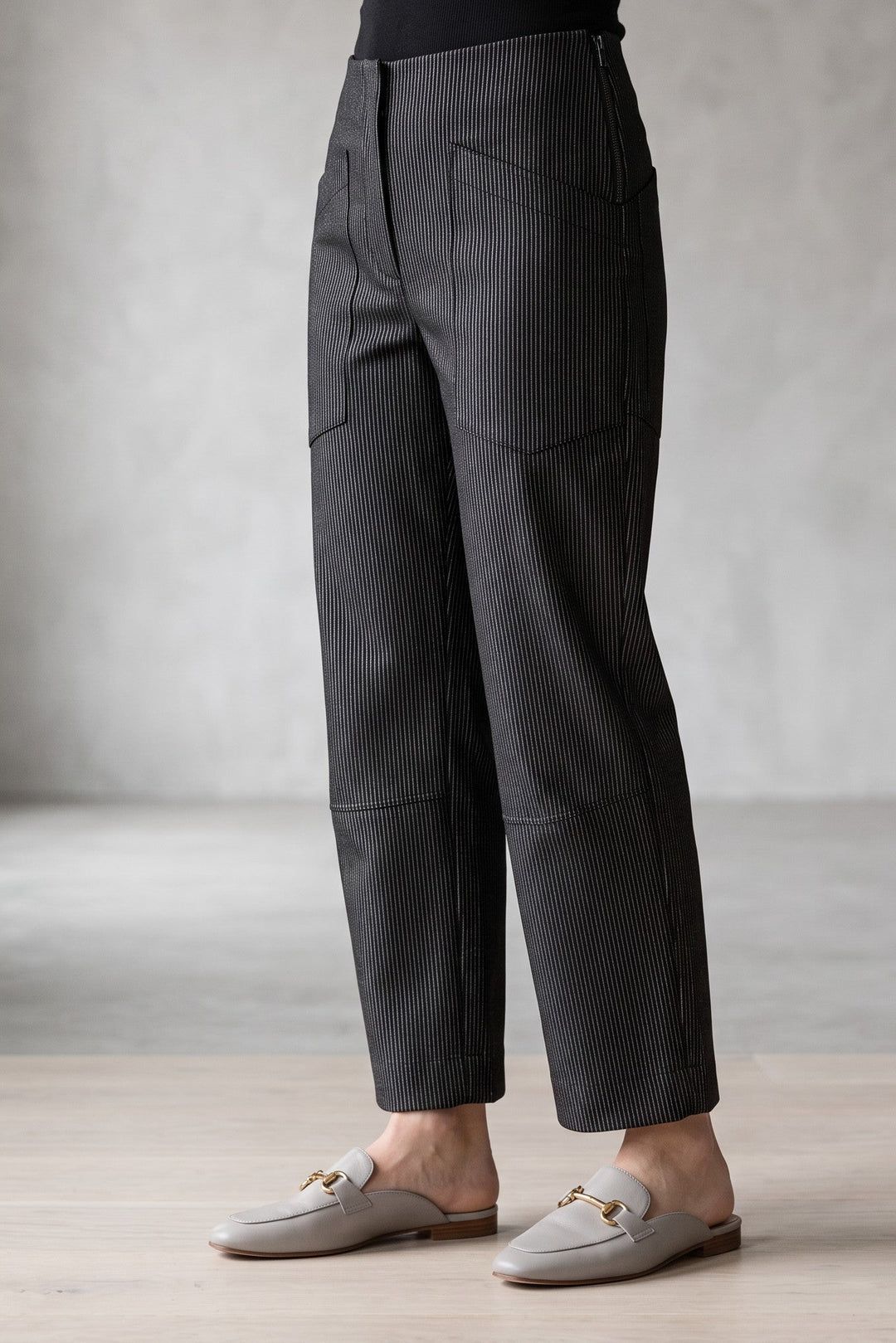 Rimini Pant Stripe Black