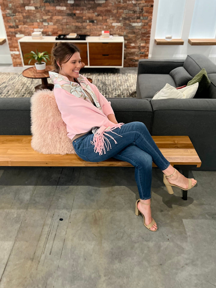 Cozy Sweater Wrap / Pretty Pink Please