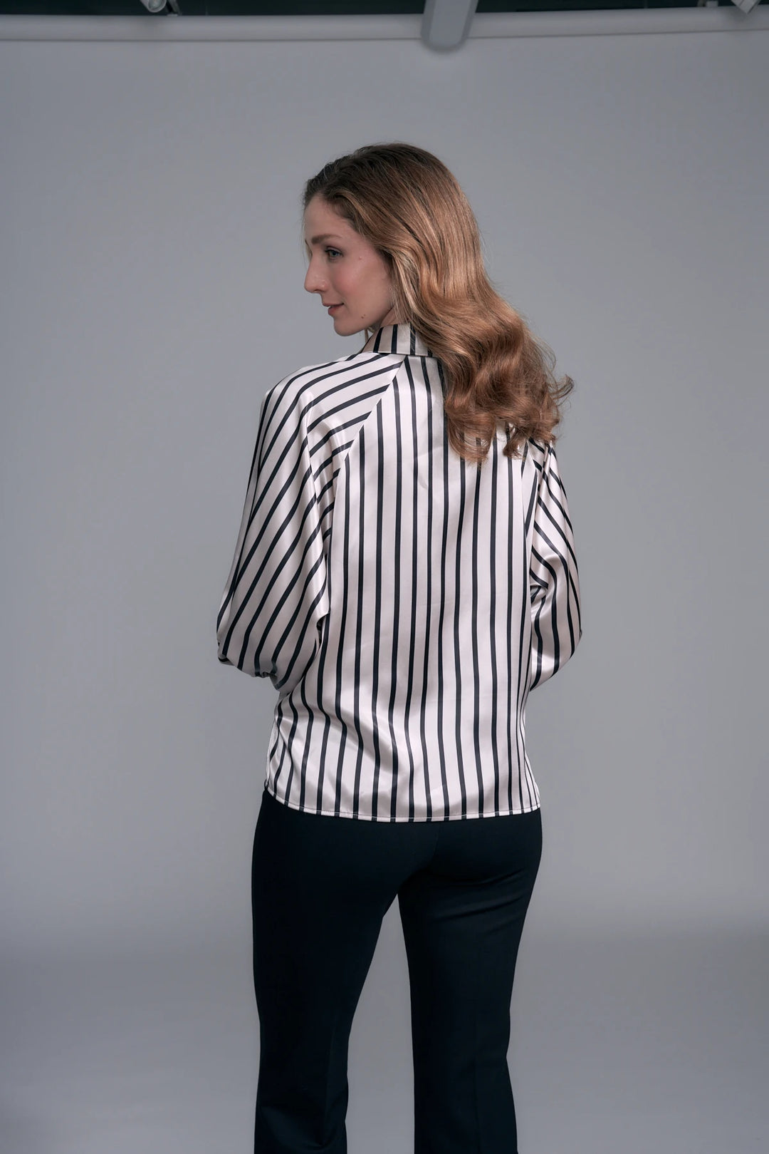 Roxie Button Up Blouse Silver