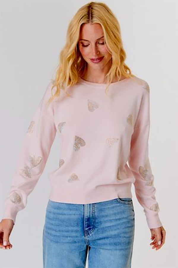 Glitter Hearts Sweater Ballet