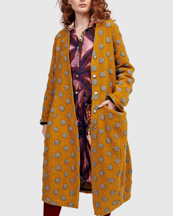 Lioness Cocoon Coat, Flecks