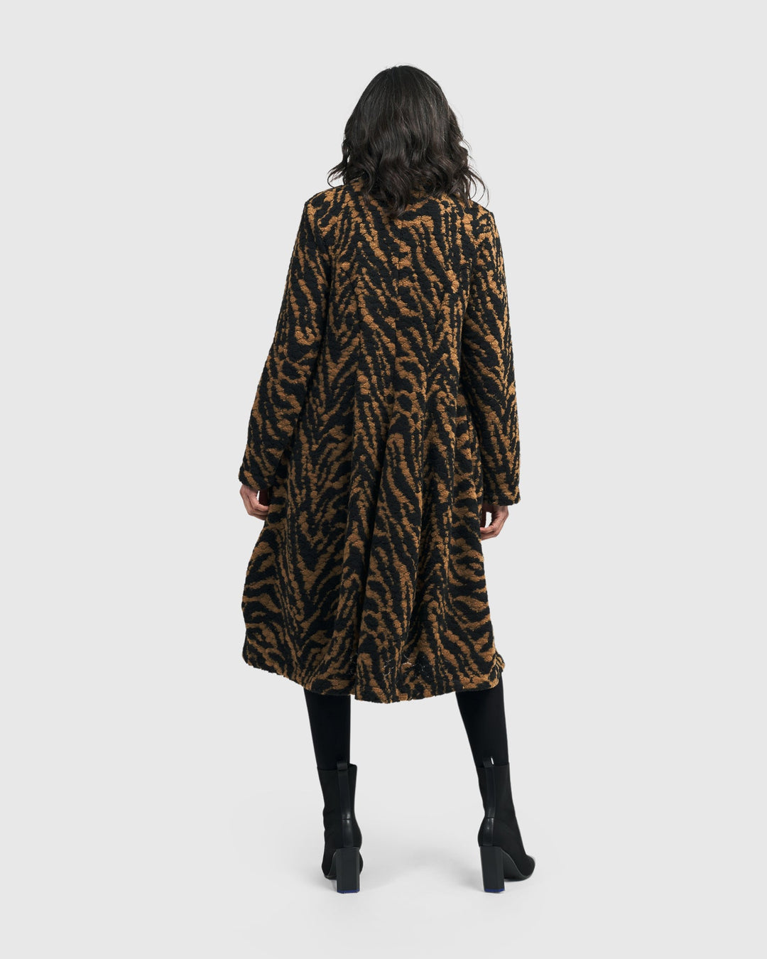 Penny Cocoon Coat, Tiger