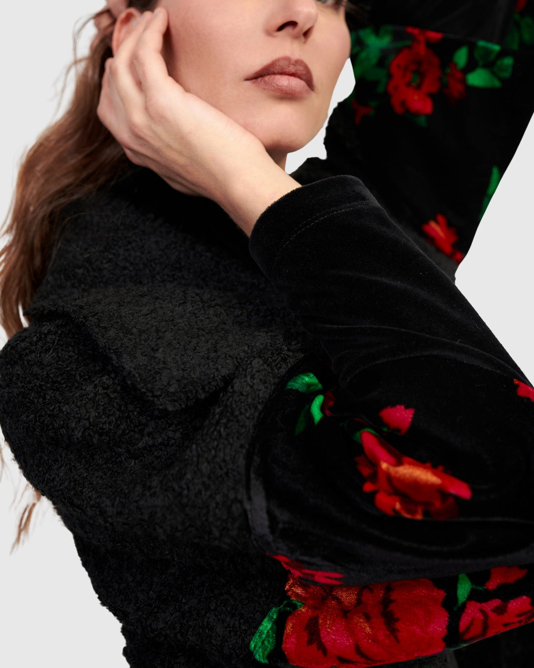 Ballad Boucle Jacket, Roses
