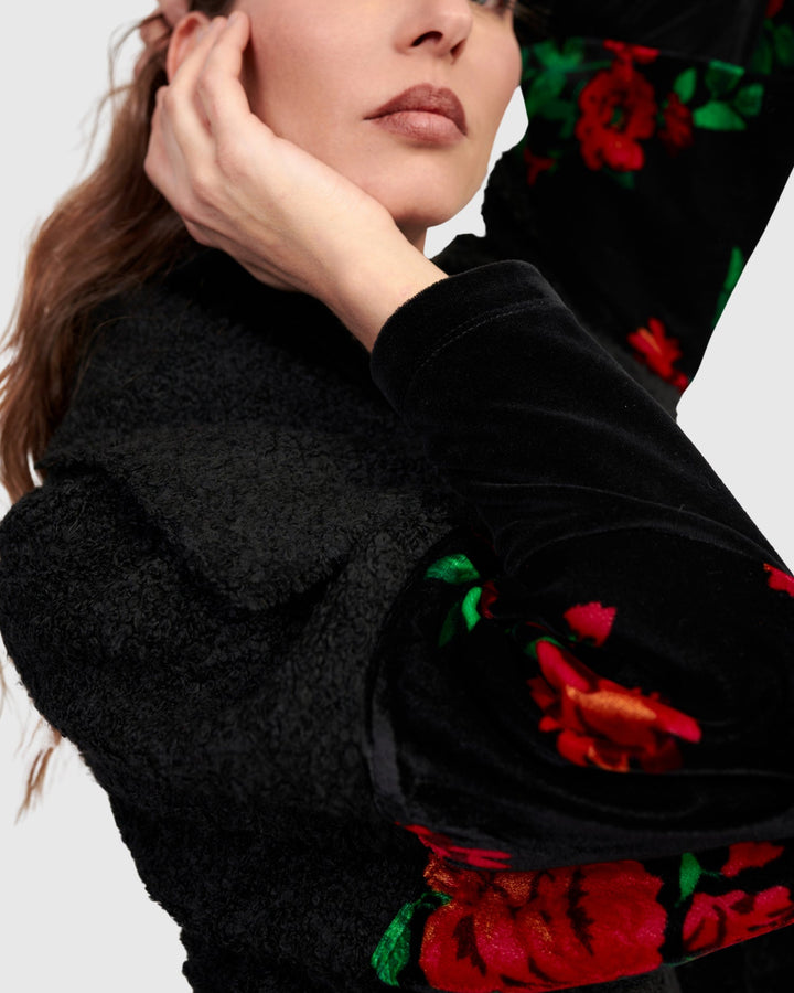 Ballad Boucle Jacket, Roses