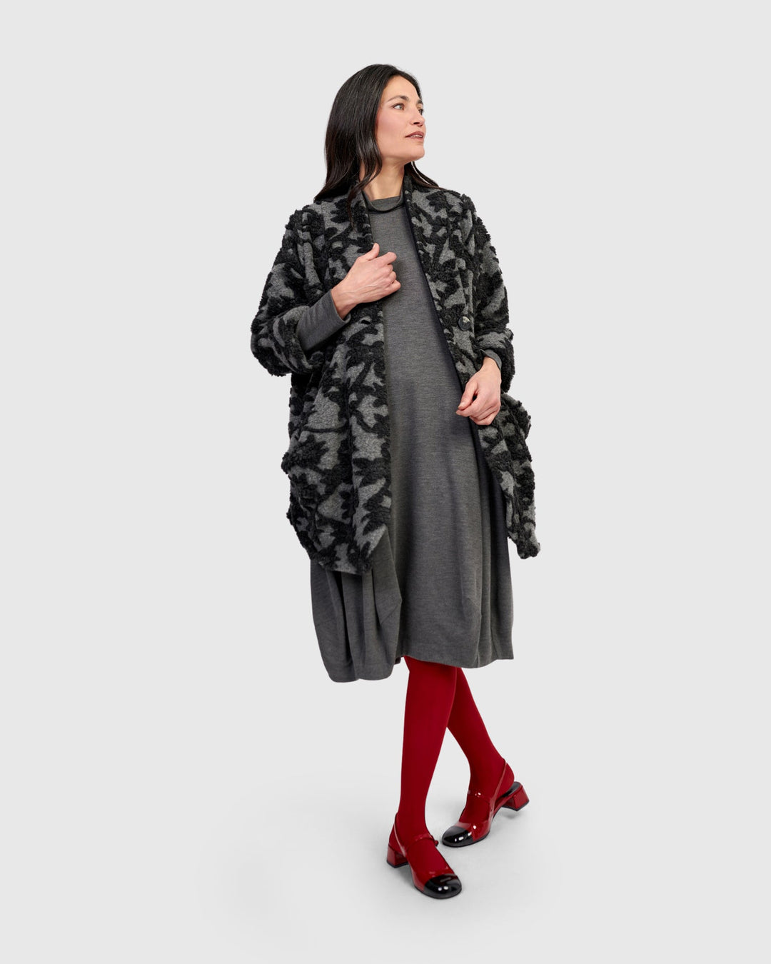 Thorne Cozy Cowl Jacket, Shadow