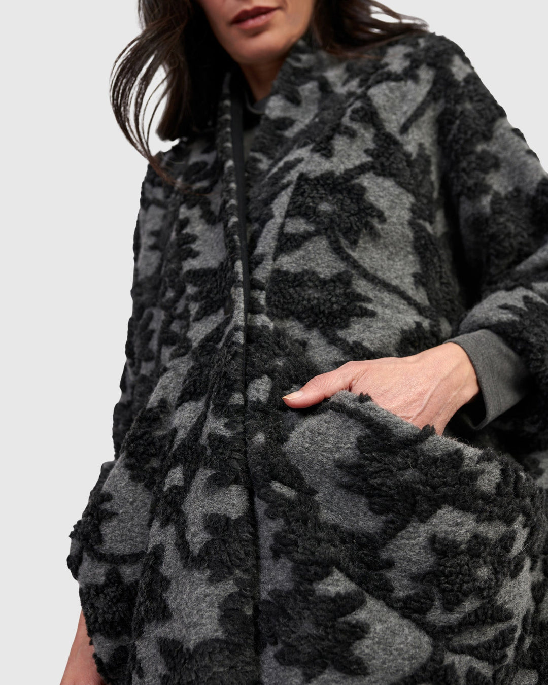 Thorne Cozy Cowl Jacket, Shadow