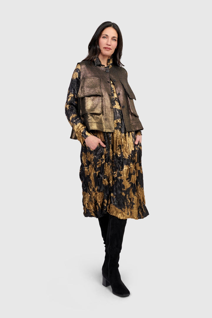 Queenie Utility Vest, Gold