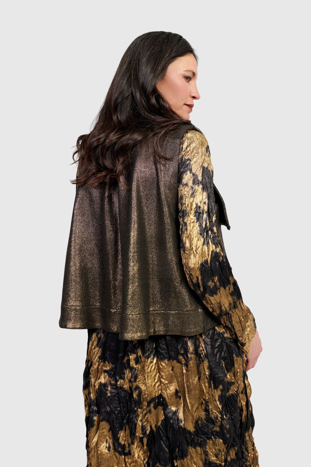 Queenie Utility Vest, Gold