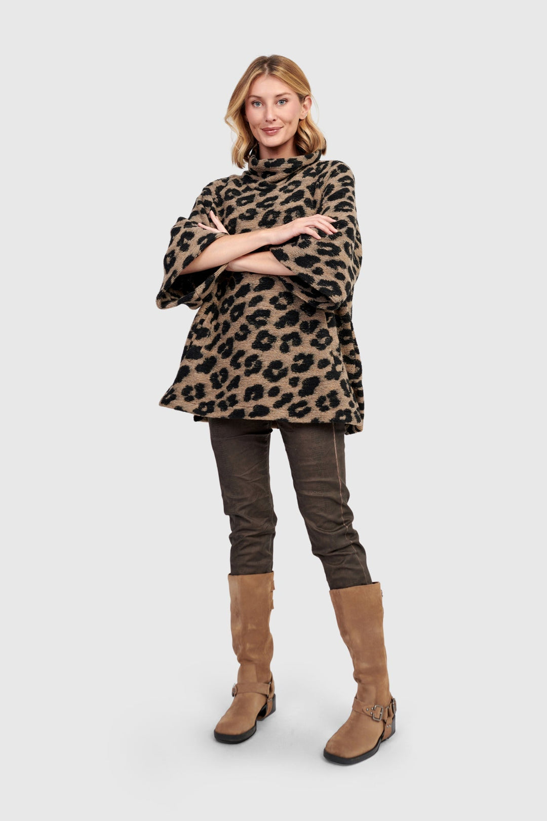 Lynx Cozy Pullover, Leopard
