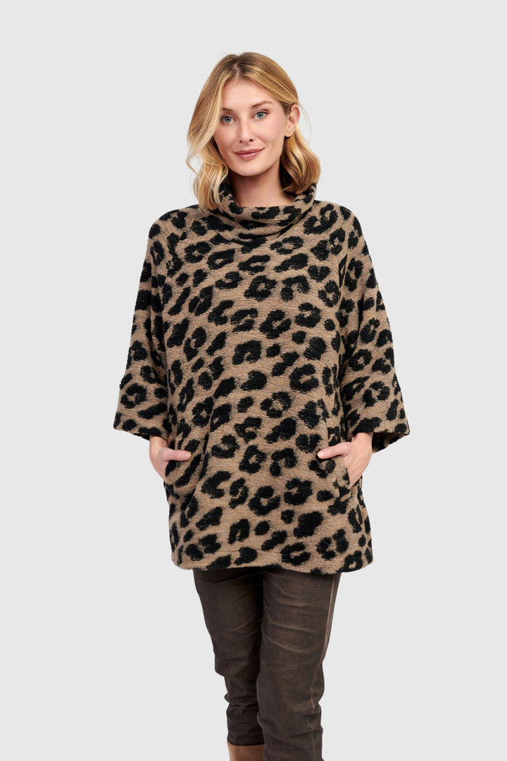 Lynx Cozy Pullover, Leopard