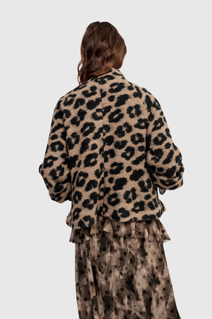 Wildcard Cozy Jacket, Leopard