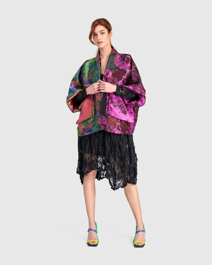 Jacquard Cocoon Jacket Mix