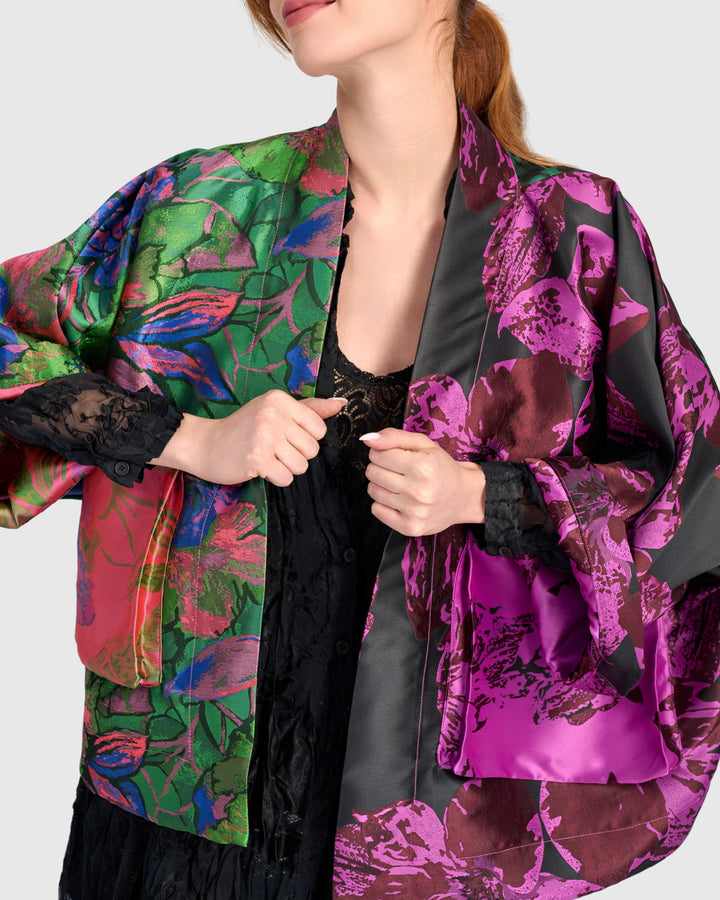 Jacquard Cocoon Jacket Mix