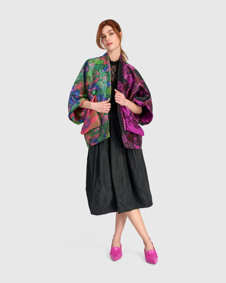 Jacquard Cocoon Jacket Mix