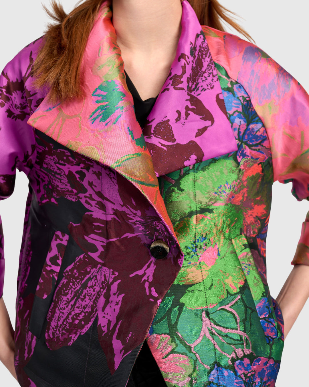 Jacquard Open Jacket Mix