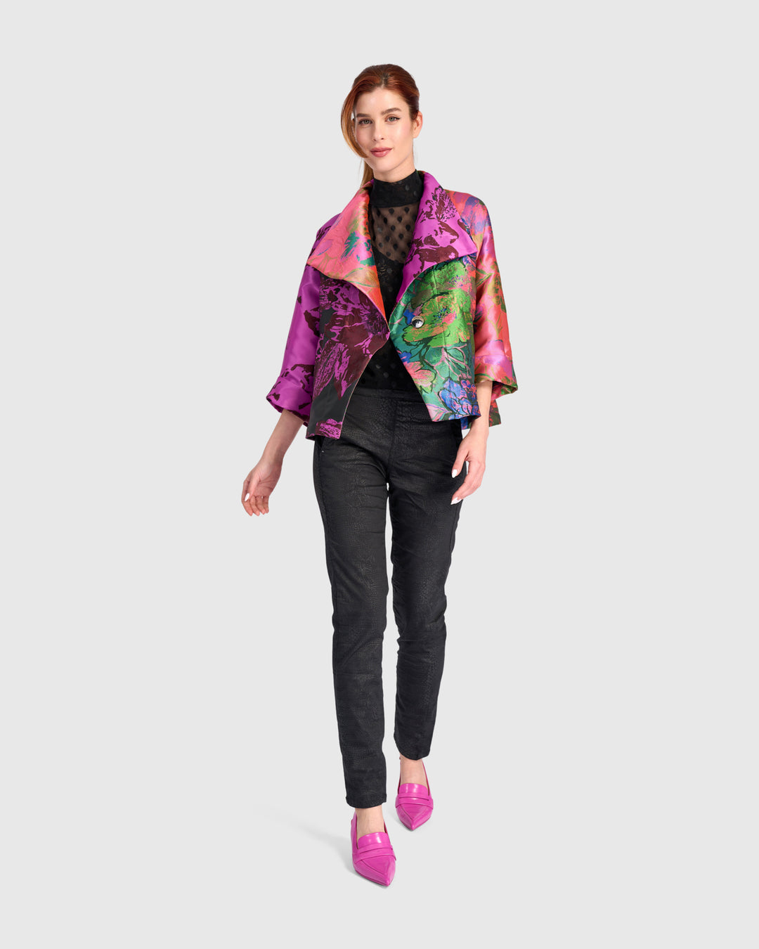 Jacquard Open Jacket Mix