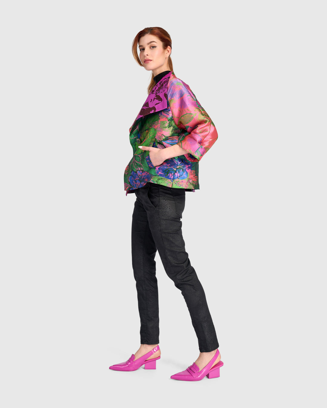 Jacquard Open Jacket Mix