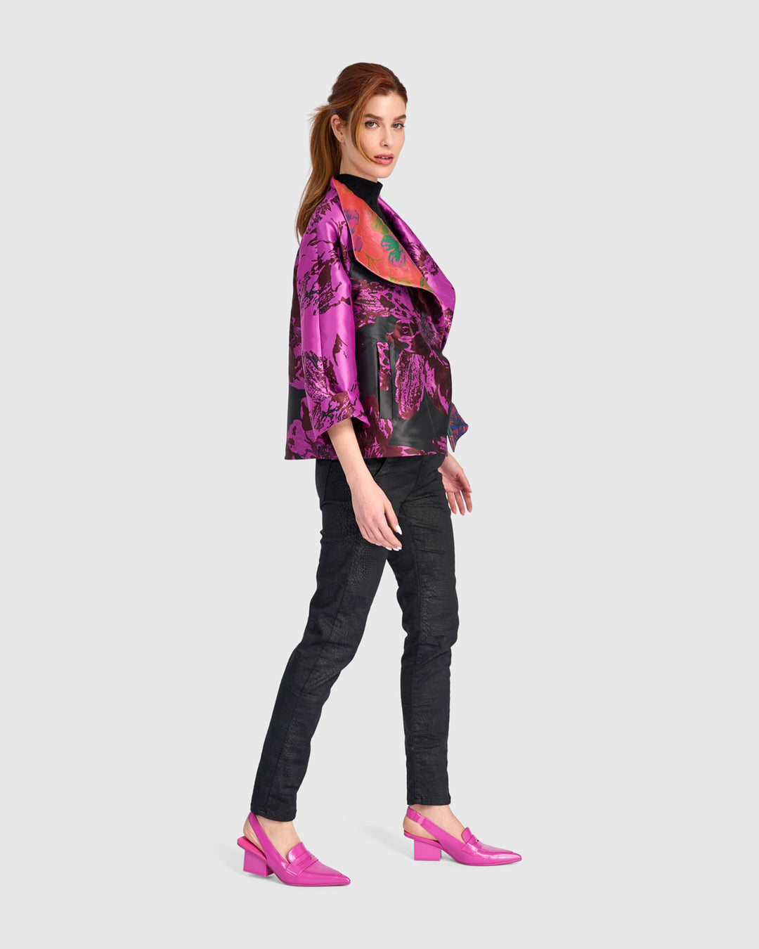 Jacquard Open Jacket Mix