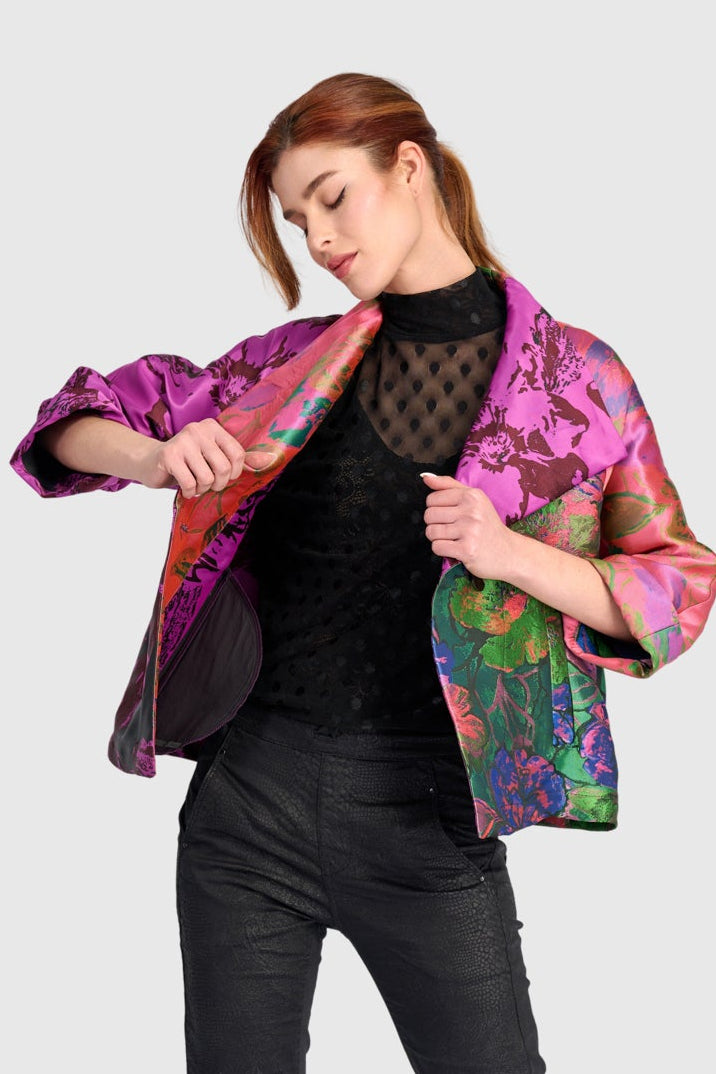 Jacquard Open Jacket Mix