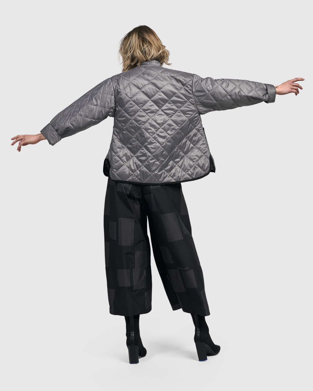 Quilted Jacket, Silver