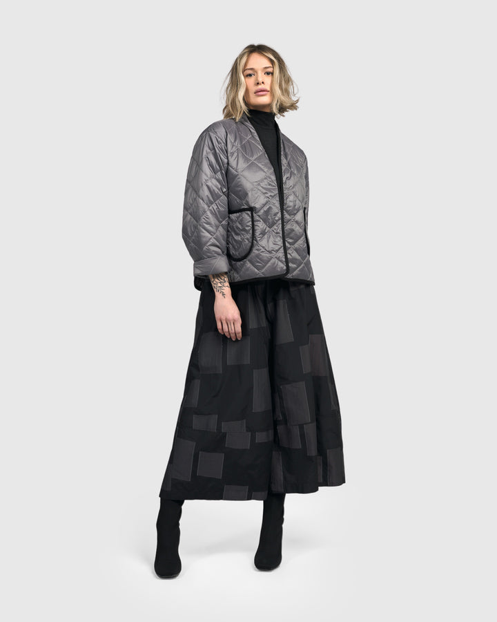 Quilted Jacket, Silver