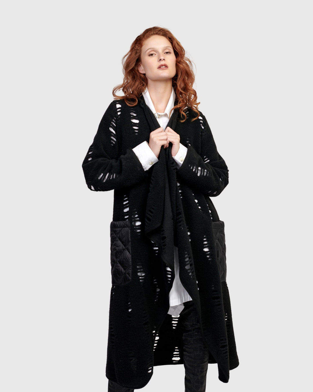 Urban Morgana Distressed Coat, Rifts