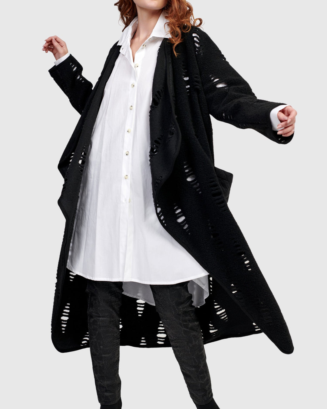 Urban Morgana Distressed Coat, Rifts