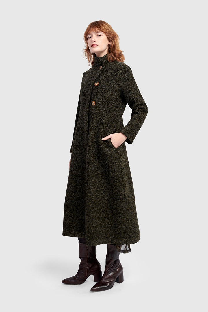 Urban Tash Long Coat, Khaki