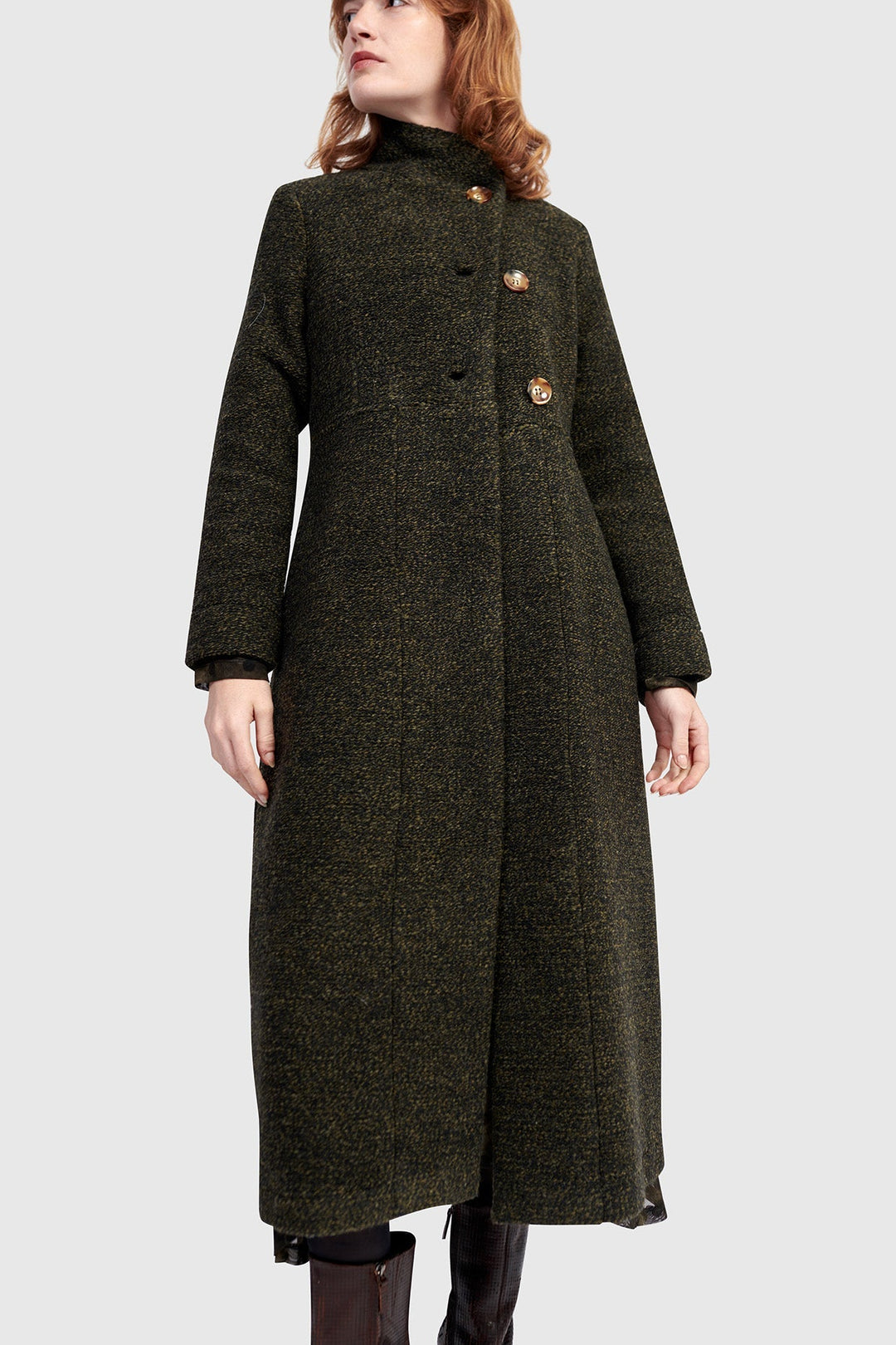 Urban Tash Long Coat, Khaki