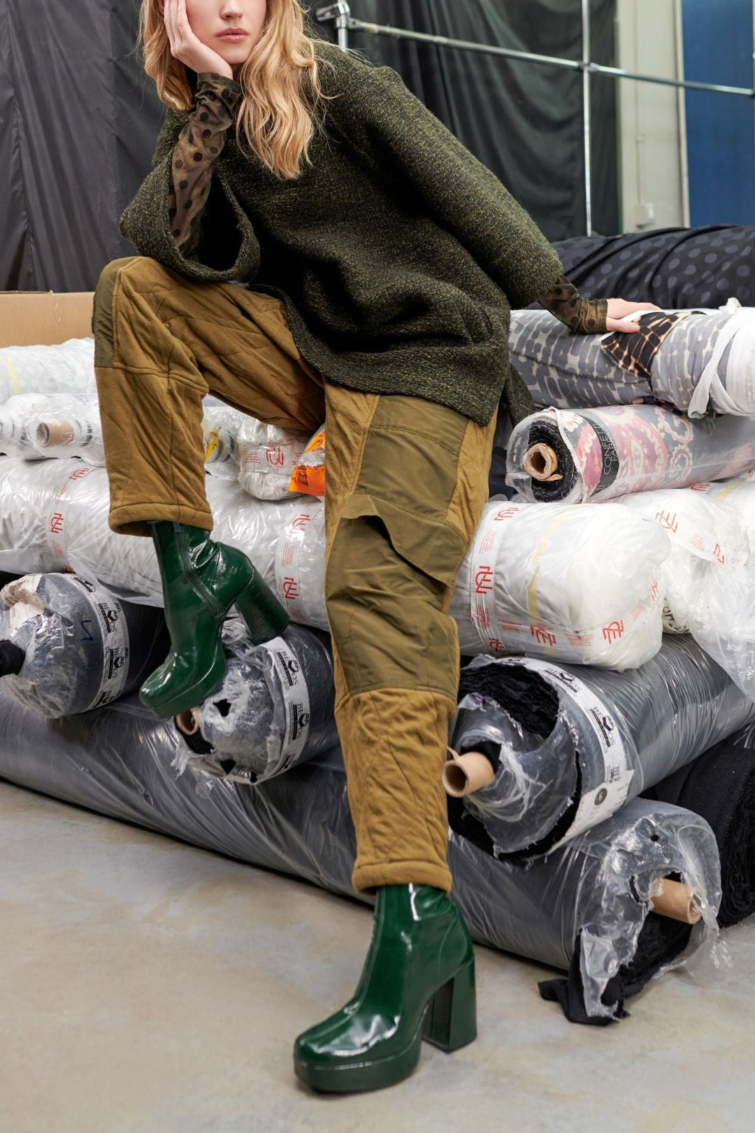 Urban Strapped Pants, Khaki