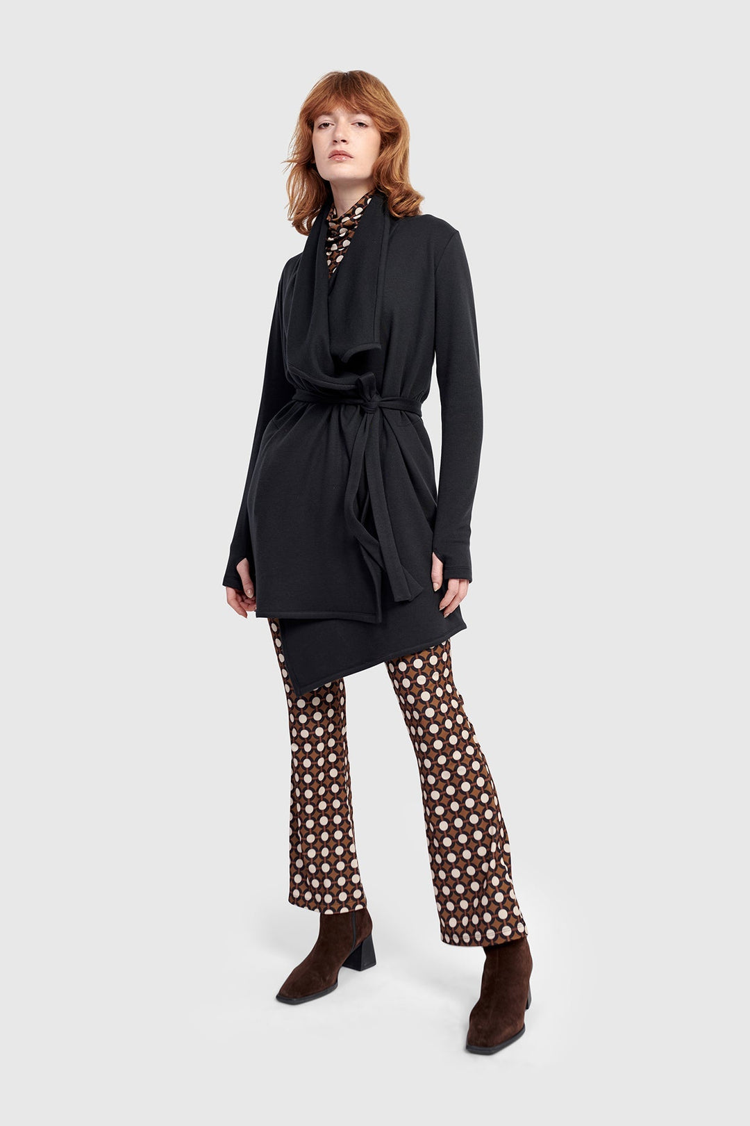 Urban Cloud Wrap Cardigan, Black