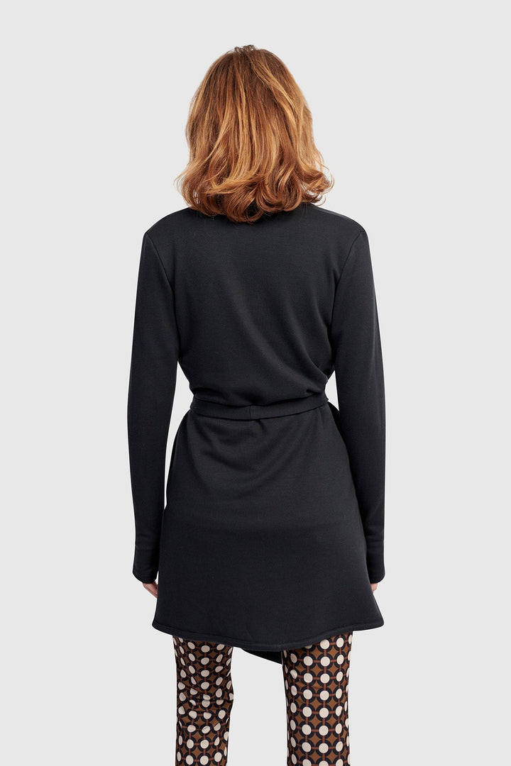 Urban Cloud Wrap Cardigan, Black