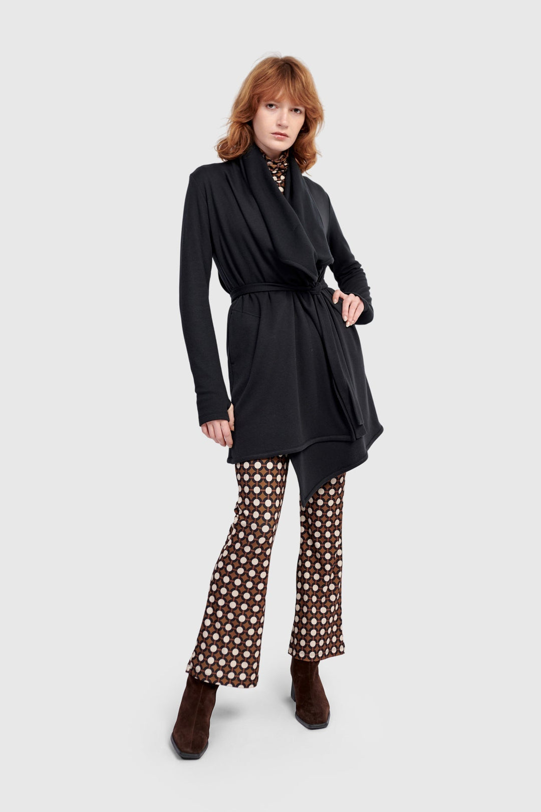 Urban Cloud Wrap Cardigan, Black