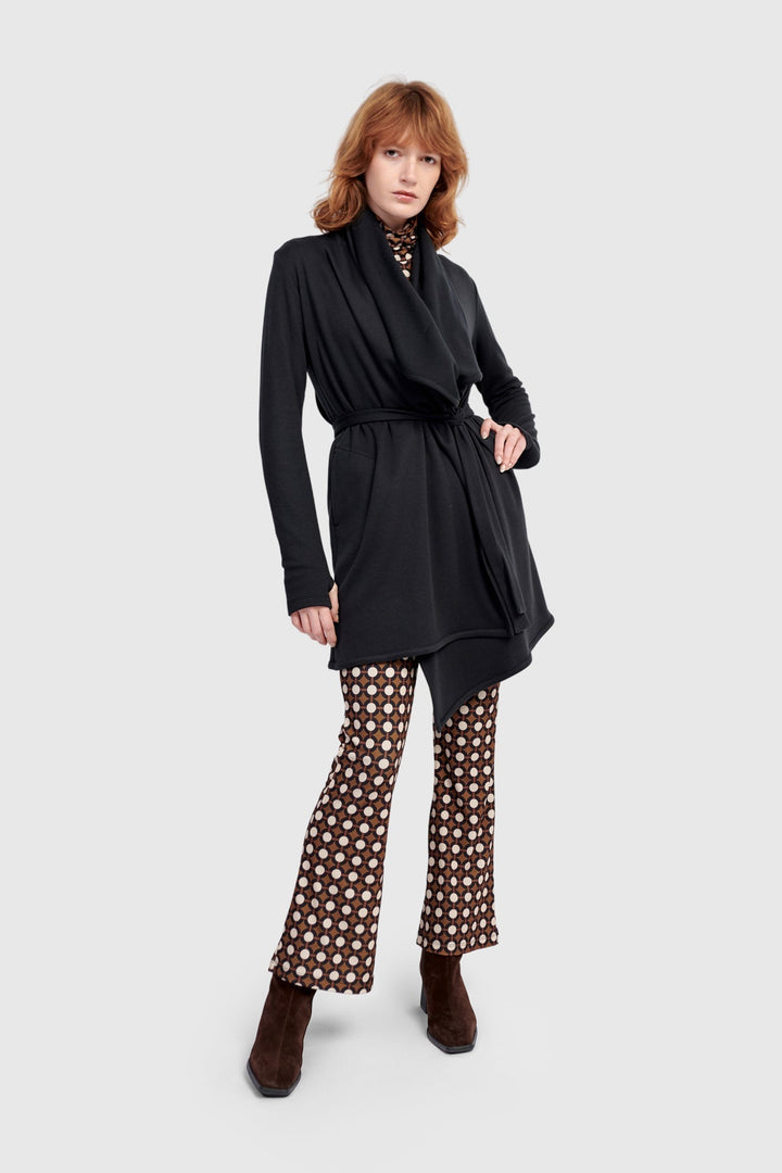 Urban Cloud Wrap Cardigan, Black