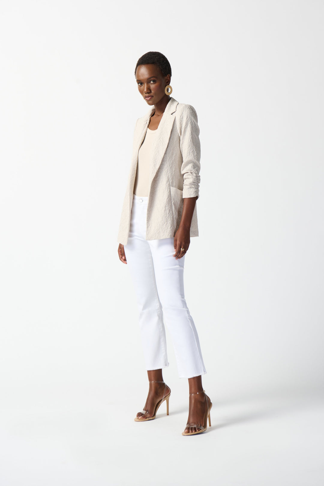 Woven Jacquard Blazer Moonstone