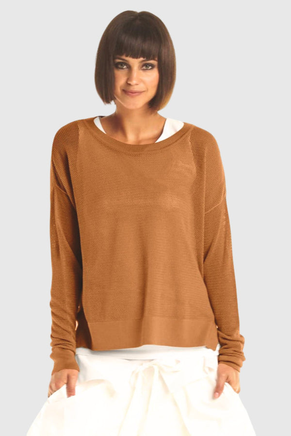 Pima Cotton Mini Seed Stitch Chestnut