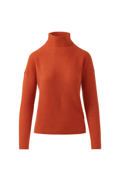 Textured Slouchy Funnel Brandy