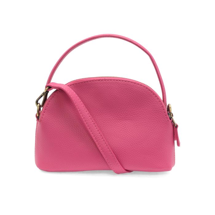 Larissa Double Zip Dome Crossbody Magenta
