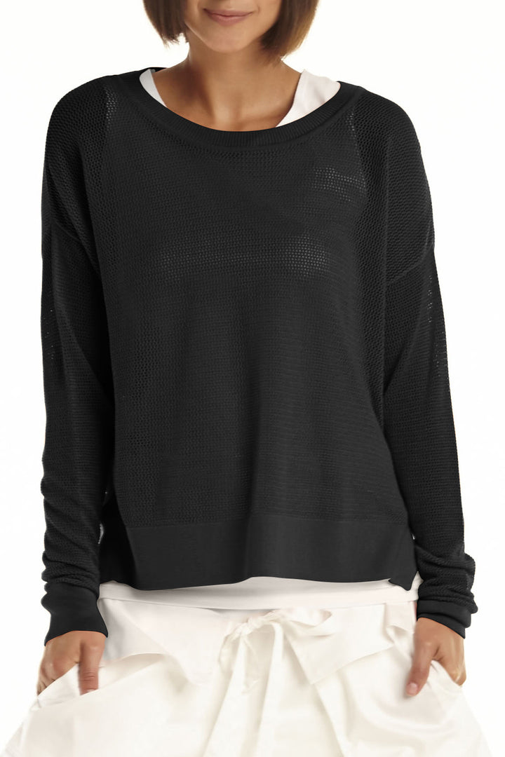Pima Cotton Mini Seed Stitch Black