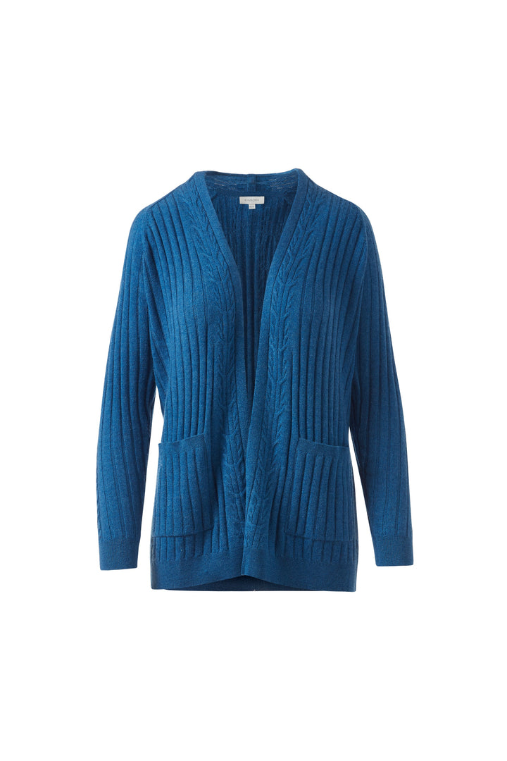Easy Cable Detail Cardigan Sapphire