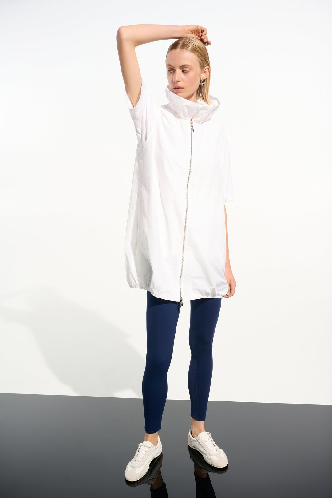 Memory Cocoon Vest With Shirred Collar