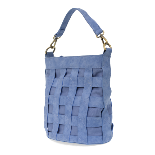 Brianna Cage Bucket Bag Blue