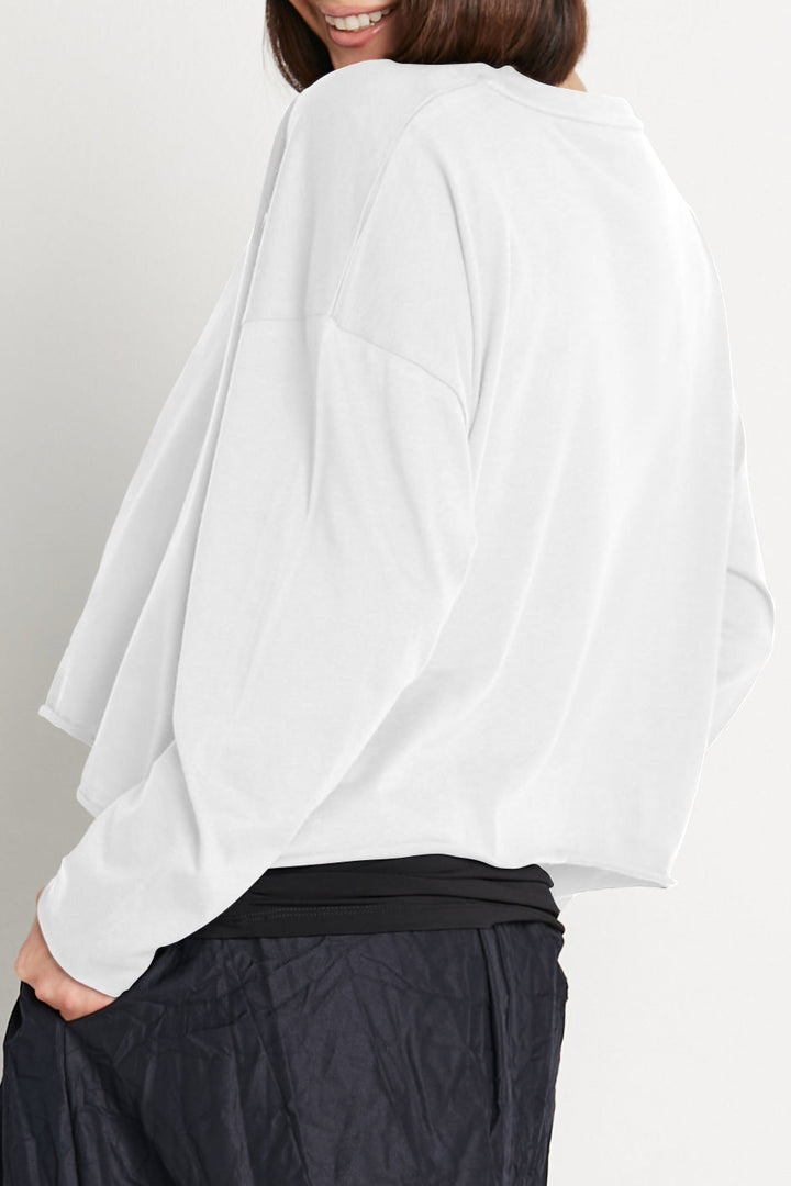 Pima Cotton Mini Luxury Boxy Tee White