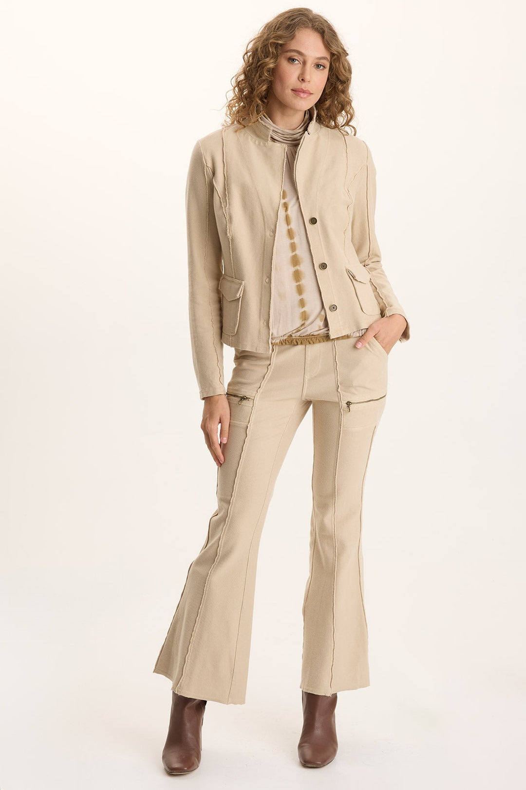 Dunne Twill Knit Stretch Blazer